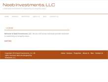 Tablet Screenshot of neebinvestments.com